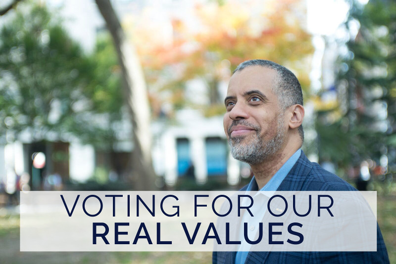 Votando por nuestros valores reales